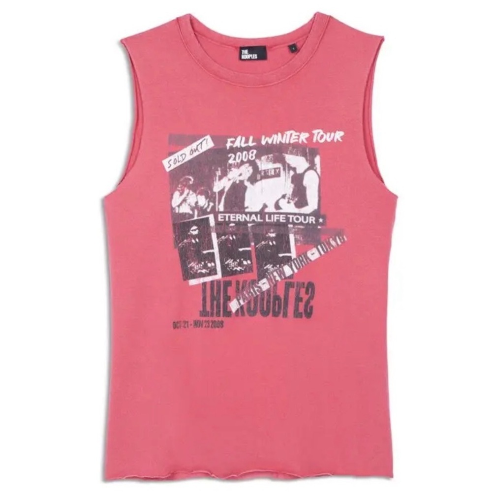 The Kooples Cotton Modal Graphic Tank Top NWT Size Large - Picture 4 of 4